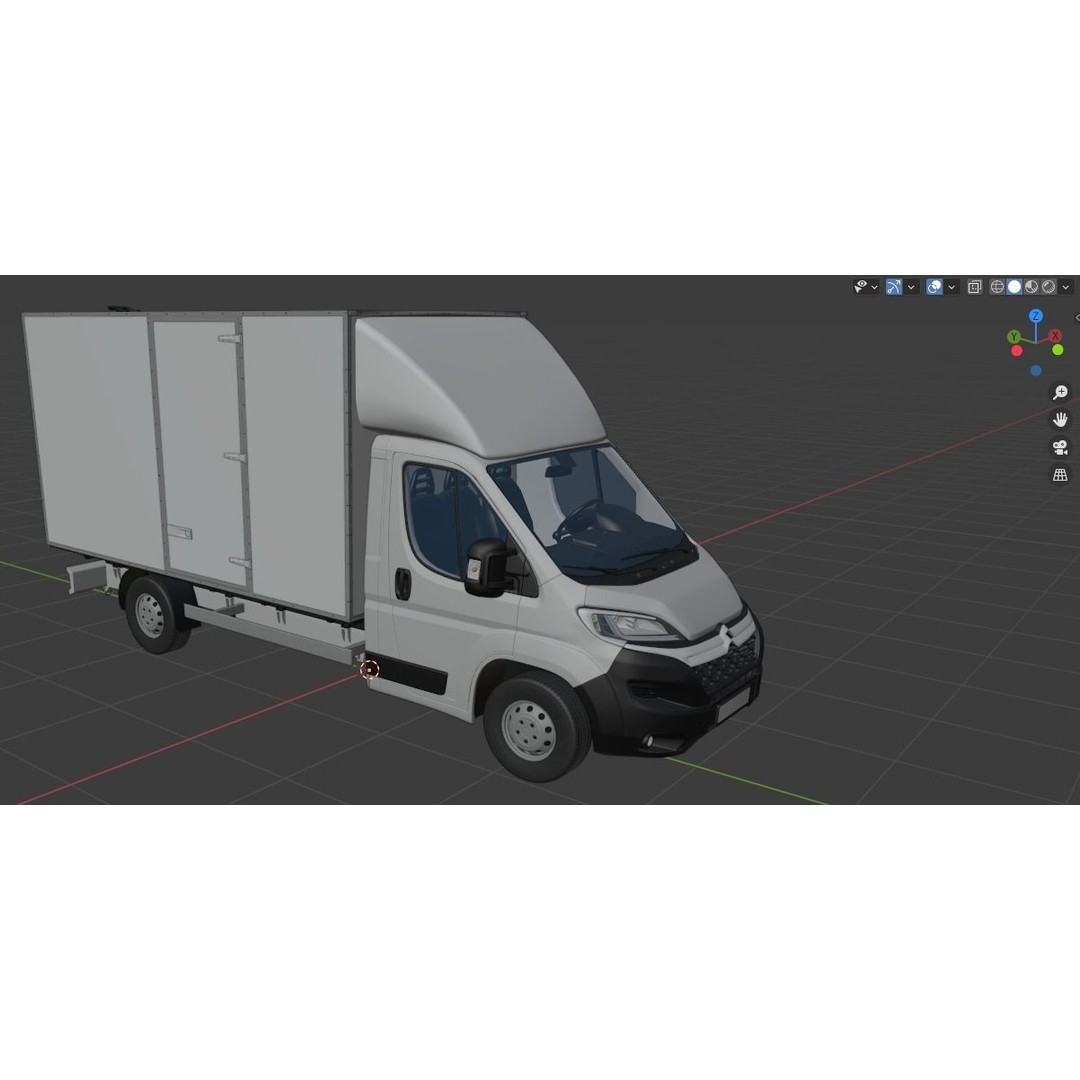 Citroen Jumper L4H1 3D Model – Isothermal Commercial Van, FBX, OBJ