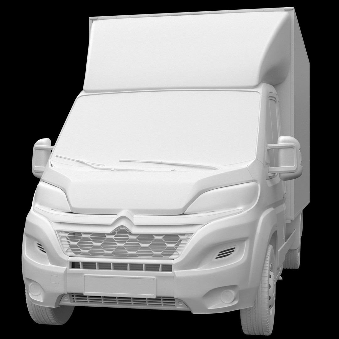 Citroen Jumper L4H1 3D Model – Isothermal Commercial Van, FBX, OBJ - View 13