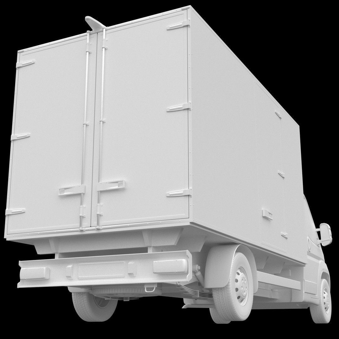 Citroen Jumper L4H1 3D Model – Isothermal Commercial Van, FBX, OBJ - View 14