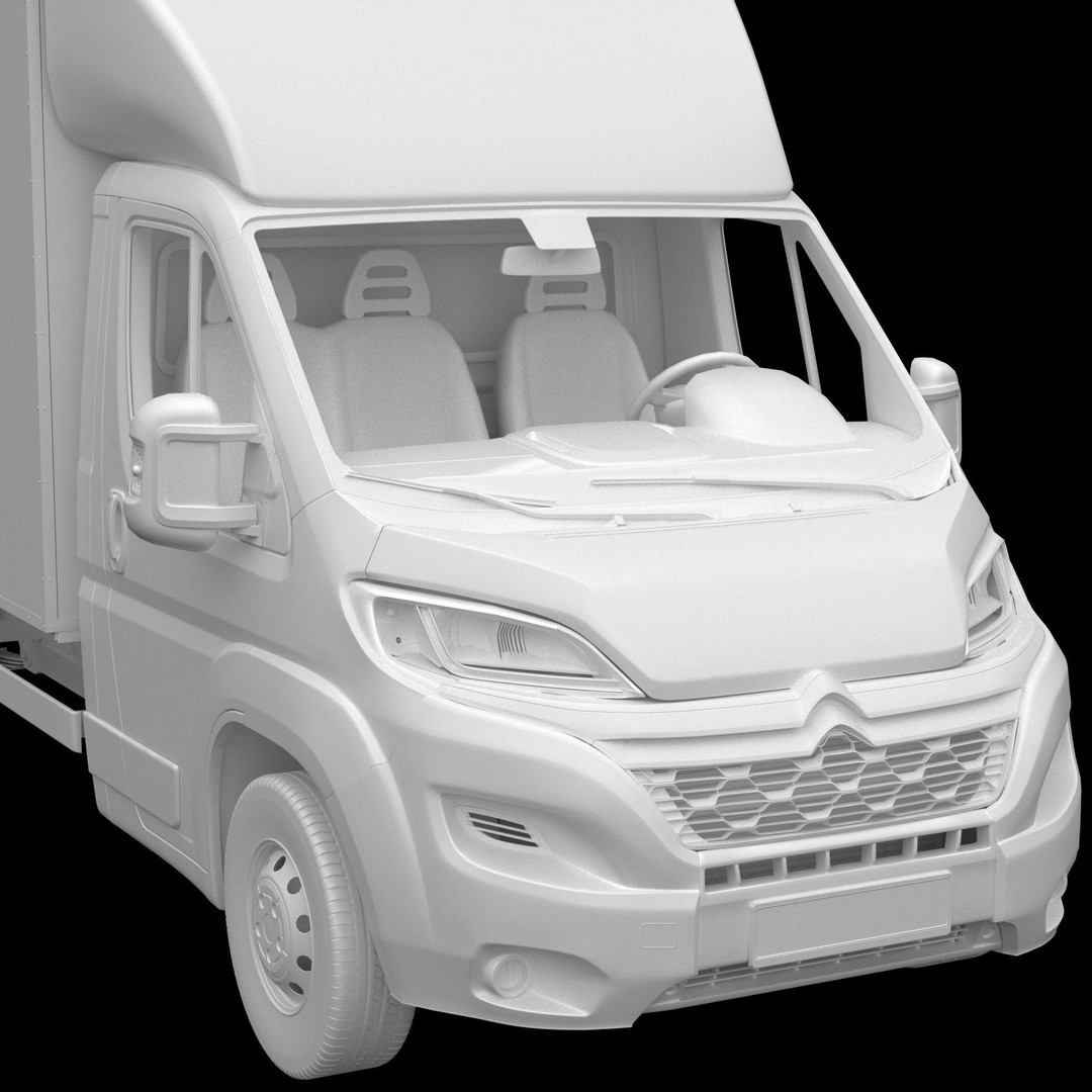 Citroen Jumper L4H1 3D Model – Isothermal Commercial Van, FBX, OBJ - View 15