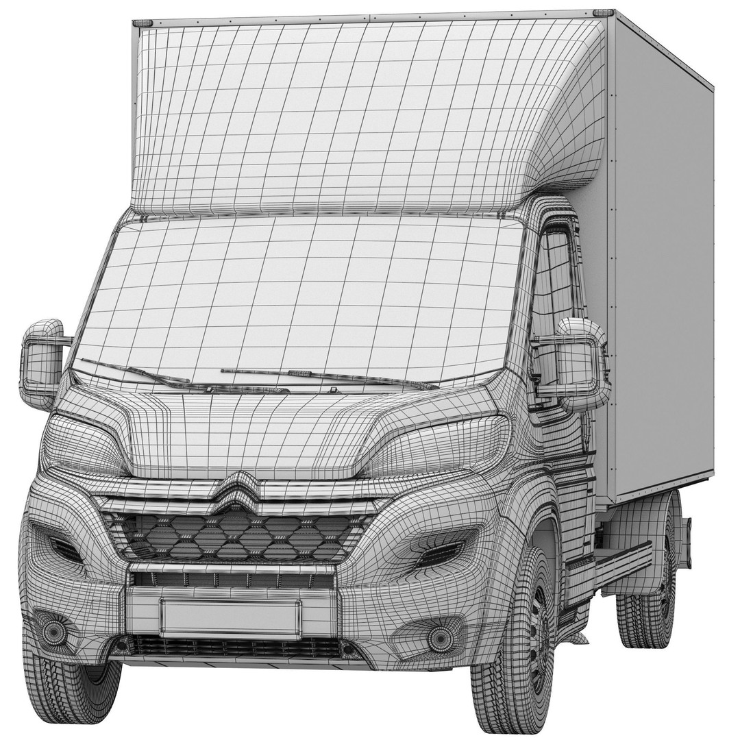 Citroen Jumper L4H1 3D Model – Isothermal Commercial Van, FBX, OBJ - View 16