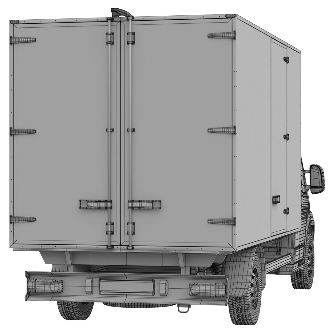 Citroen Jumper L4H1 3D Model – Isothermal Commercial Van, FBX, OBJ - View 17