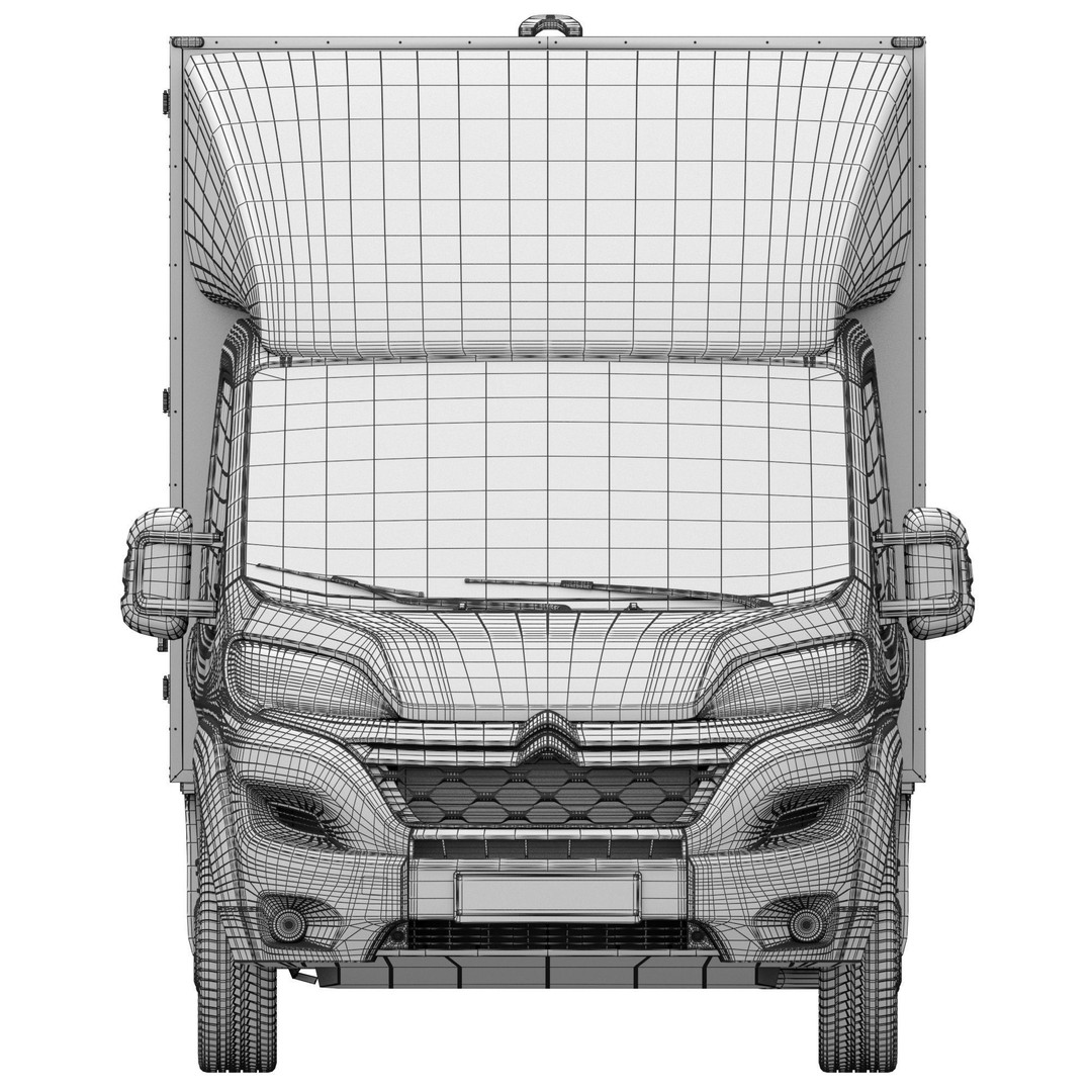 Citroen Jumper L4H1 3D Model – Isothermal Commercial Van, FBX, OBJ - View 19