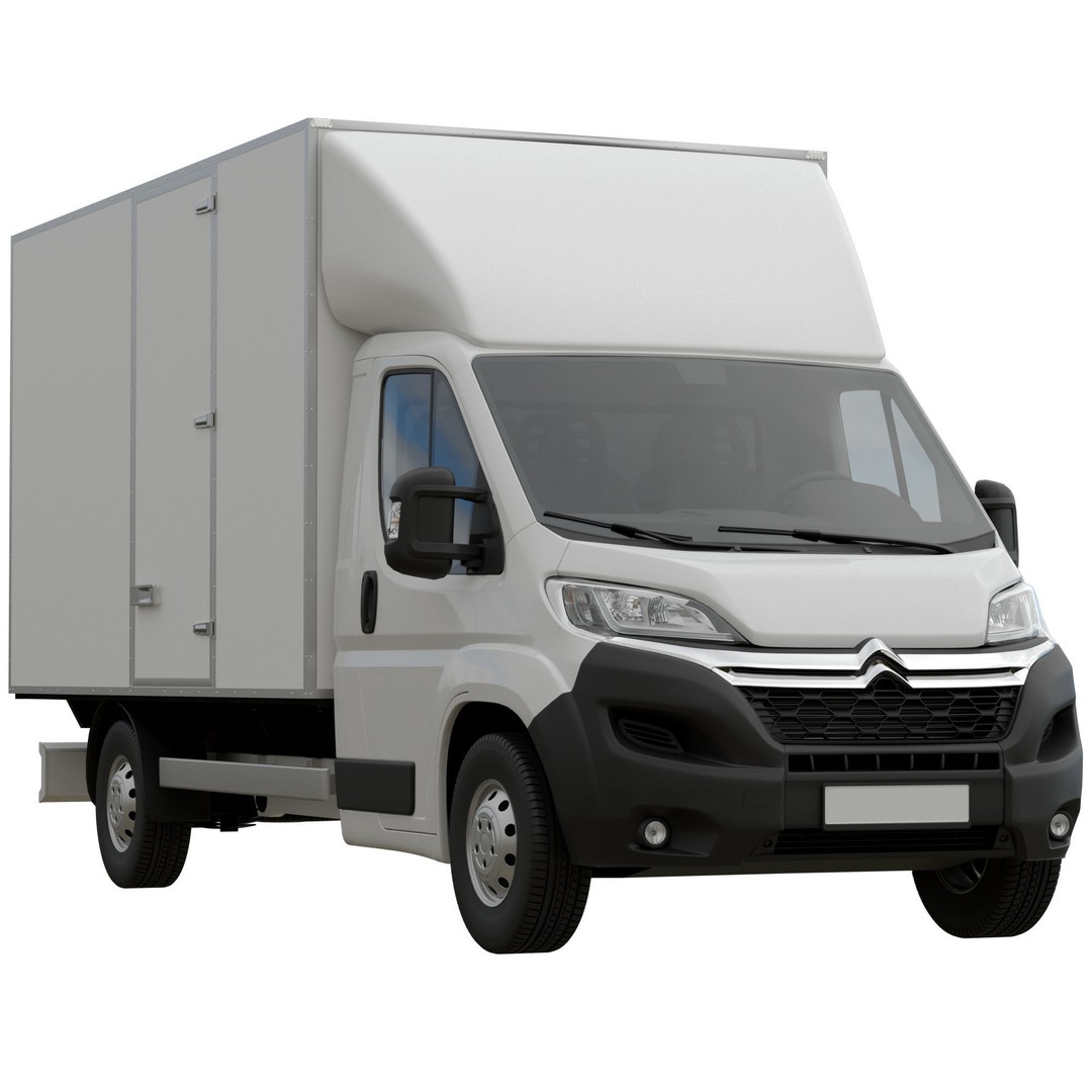 Citroen Jumper L4H1 3D Model – Isothermal Commercial Van, FBX, OBJ - View 3