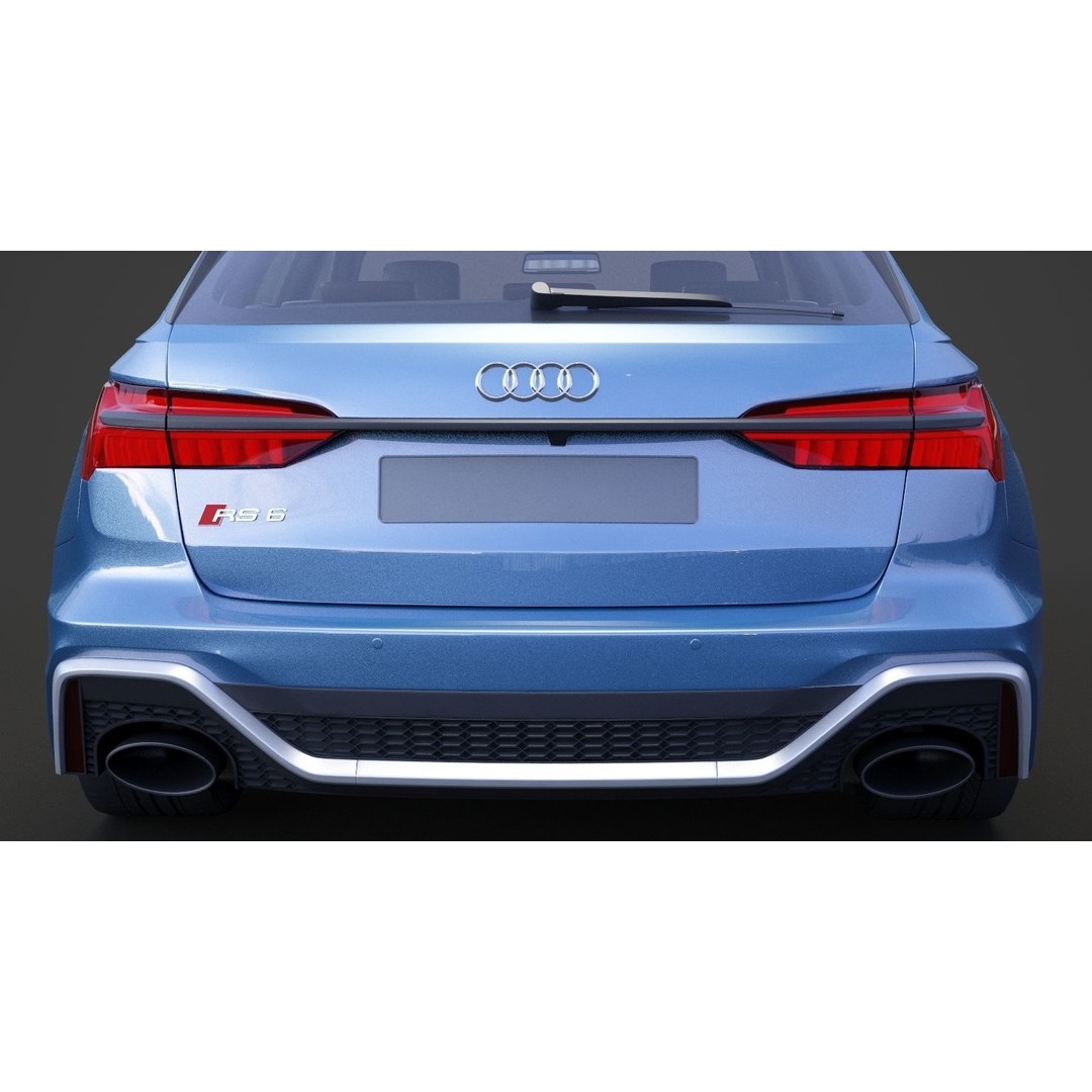 Audi RS6 C8 Avant 2019 3D Model – High Poly Game-Ready Asset, FBX, OBJ - View 17