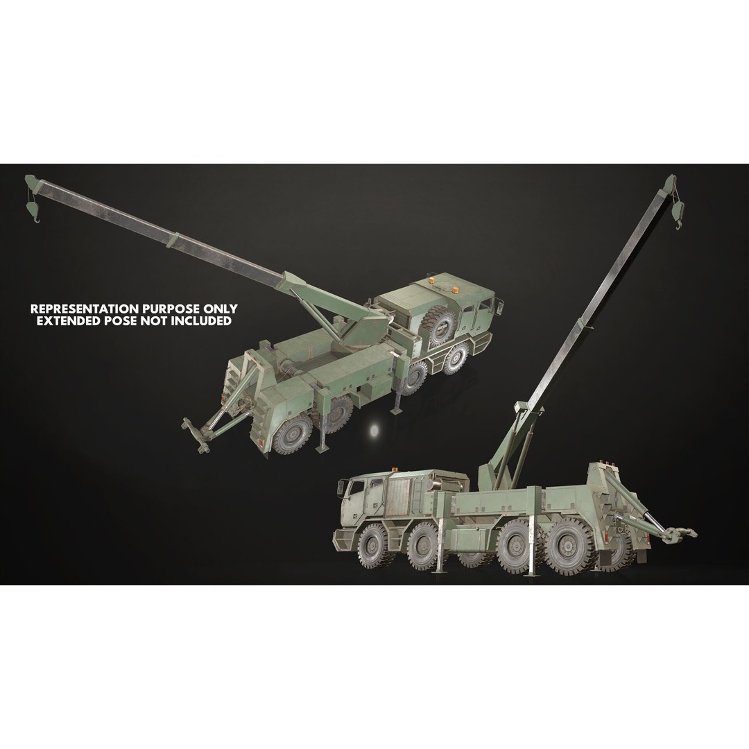 Heavy Military Truck 3D Model – Low Poly Game Ready Asset, FBX, OBJ - View 18