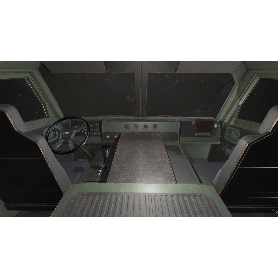 Heavy Military Truck 3D Model – Low Poly Game Ready Asset, FBX, OBJ - View 31