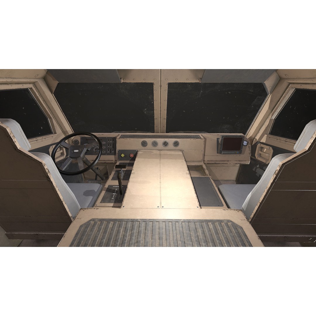 Heavy Military Truck 3D Model – Low Poly Game Ready Asset, FBX, OBJ - View 32