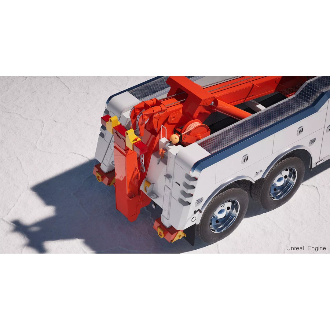 Wrecker Tow Body 3D Model – Low Poly Game Asset, FBX, PBR Textures - View 22