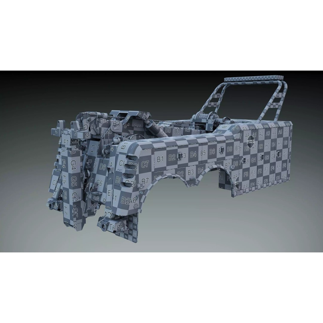 Wrecker Tow Body 3D Model – Low Poly Game Asset, FBX, PBR Textures - View 24