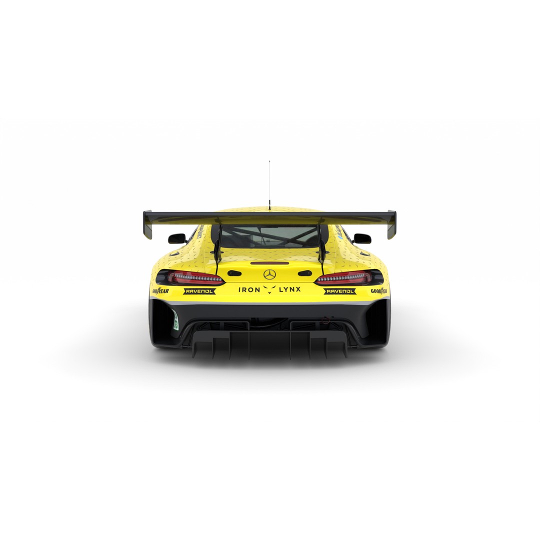 Mercedes AMG LMGTE 3D Model – High Poly Racing Car, FBX, Game Ready - View 10