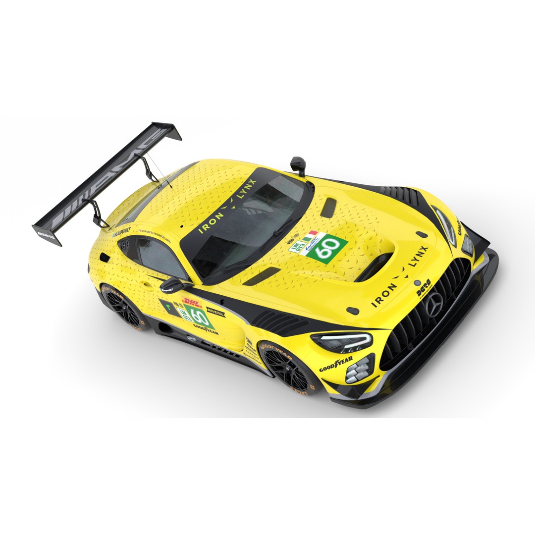 Mercedes AMG LMGTE 3D Model – High Poly Racing Car, FBX, Game Ready - View 16