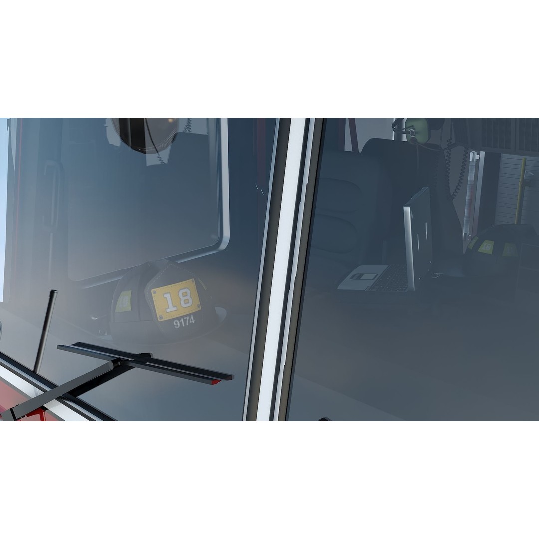 FDNY Fire Truck 3D Model – Low Poly Game Asset, PBR Textures, FBX - View 17