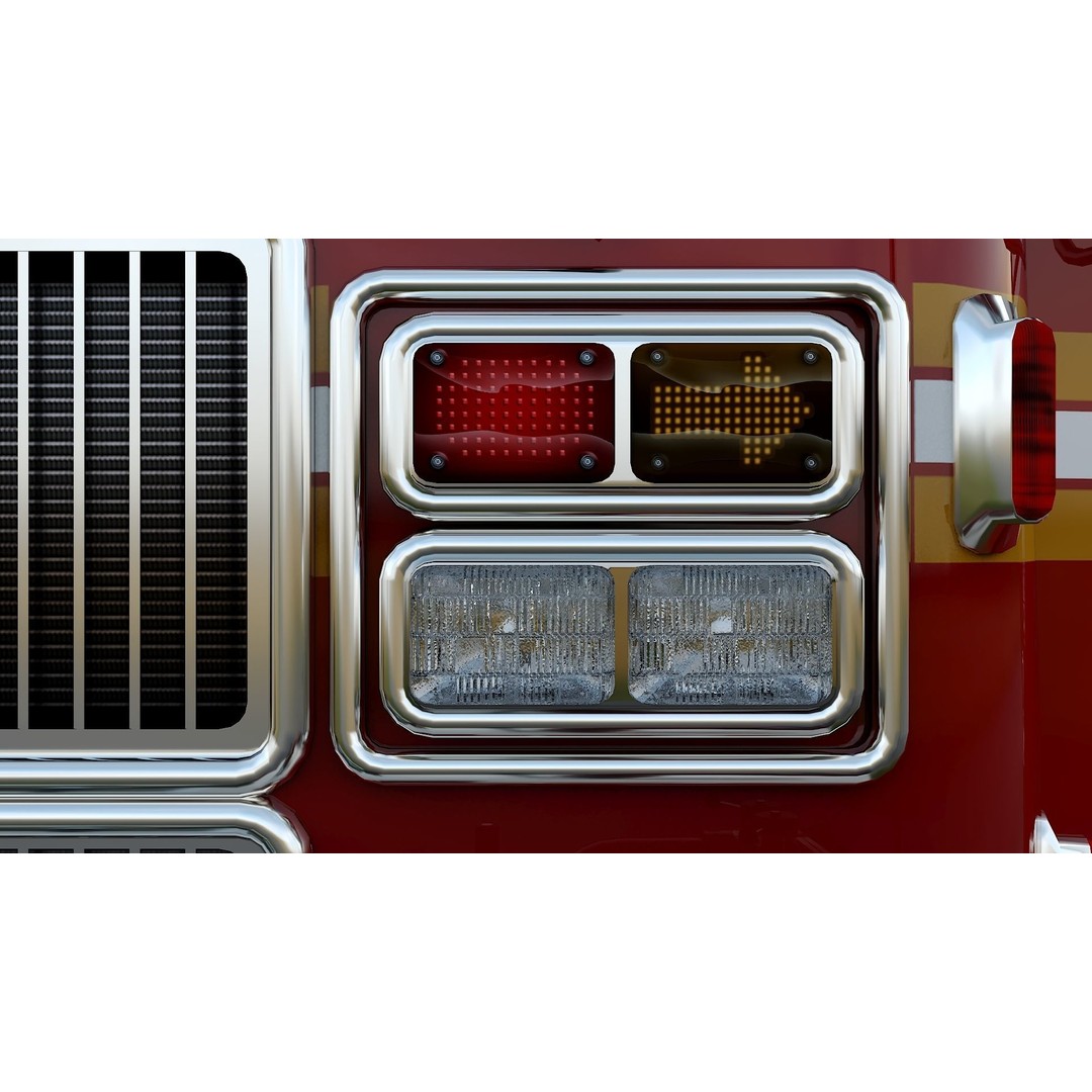 FDNY Fire Truck 3D Model – Low Poly Game Asset, PBR Textures, FBX - View 28