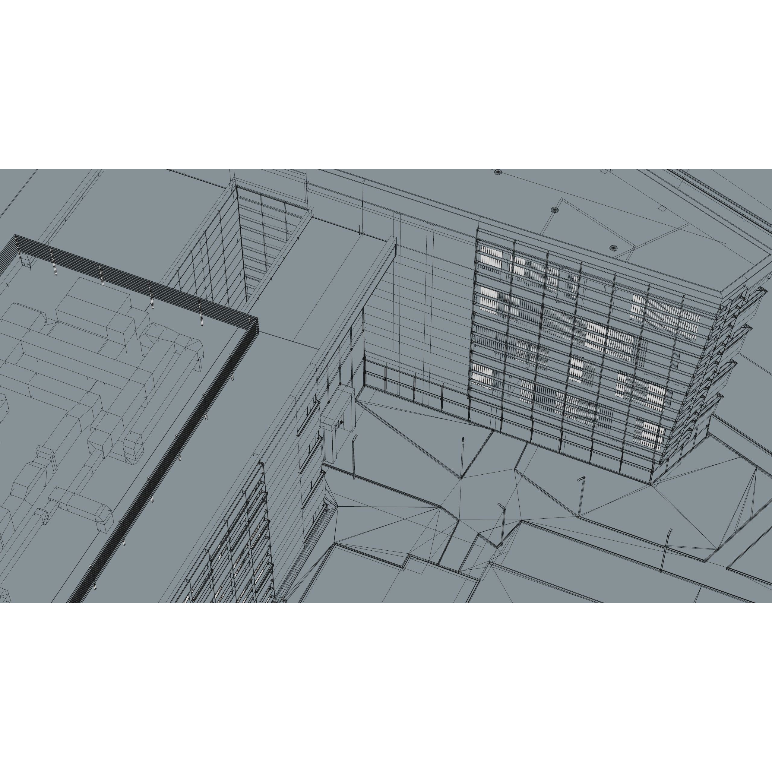 Modern Office Building - Low-Poly Game-Ready 3D Model - View 57