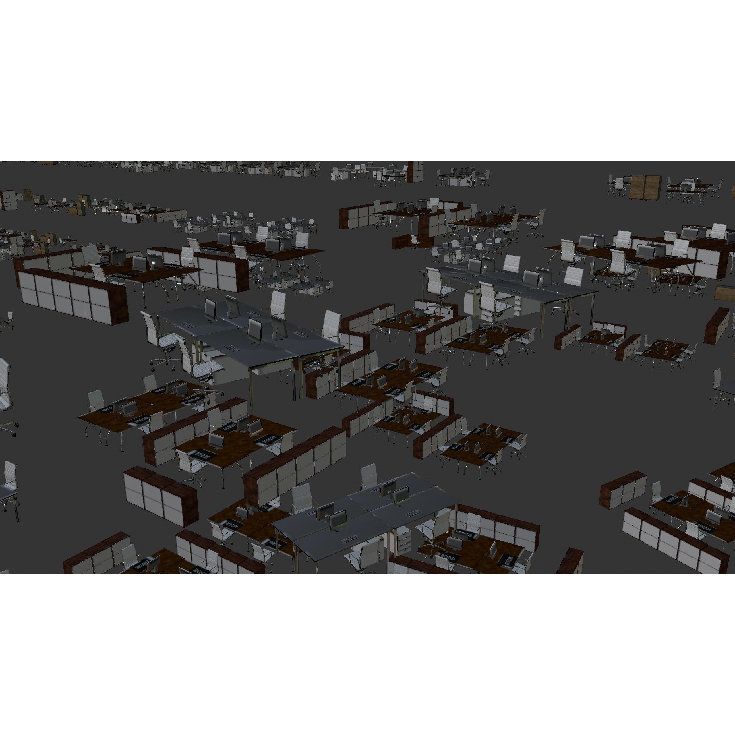 Modern Office Building - Low-Poly Game-Ready 3D Model - View 69