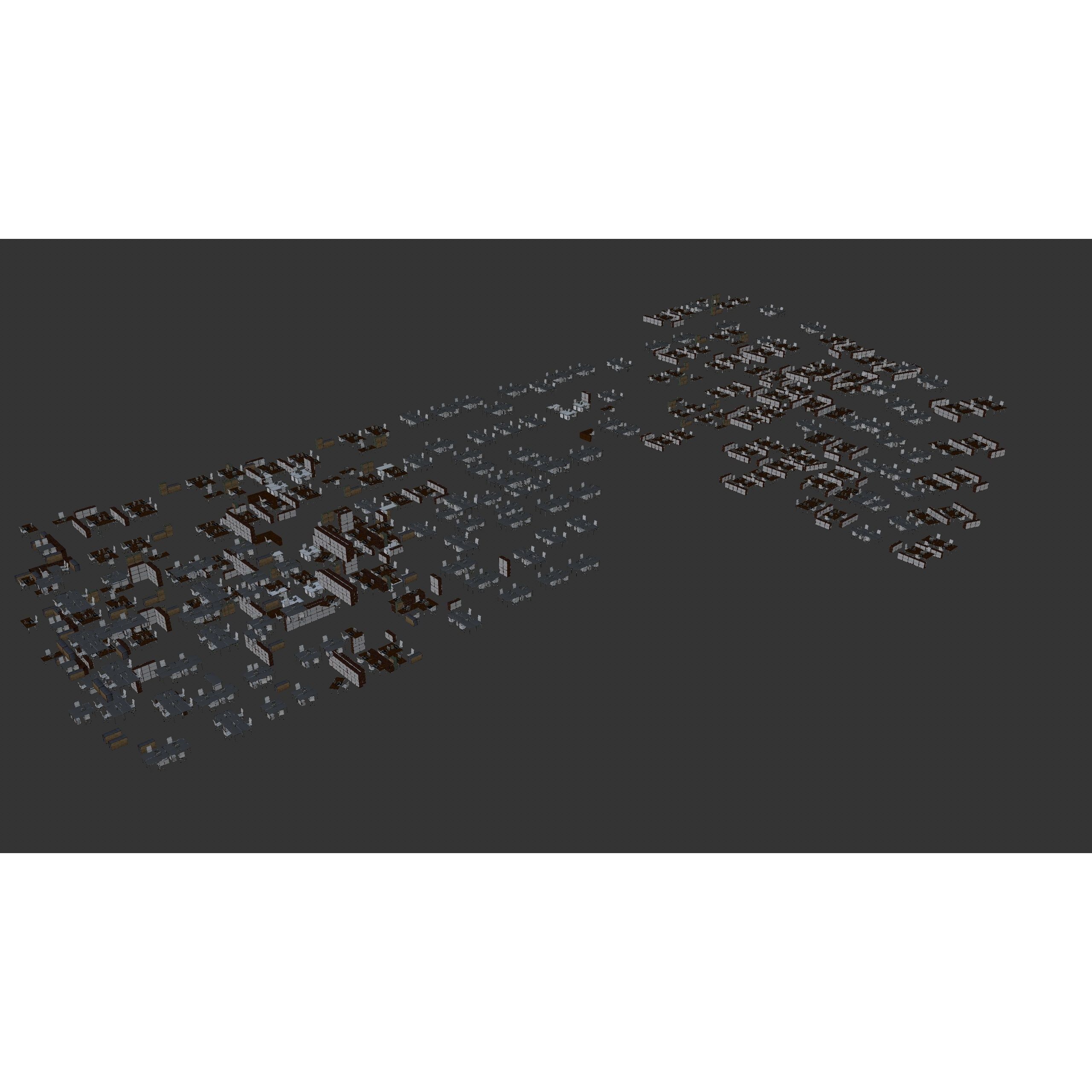 Modern Office Building - Low-Poly Game-Ready 3D Model - View 70