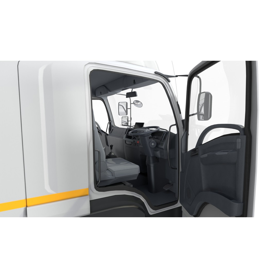 Bulk Cement Trailer Truck 3D Model – Low Poly Game Asset, FBX, PBR - View 23