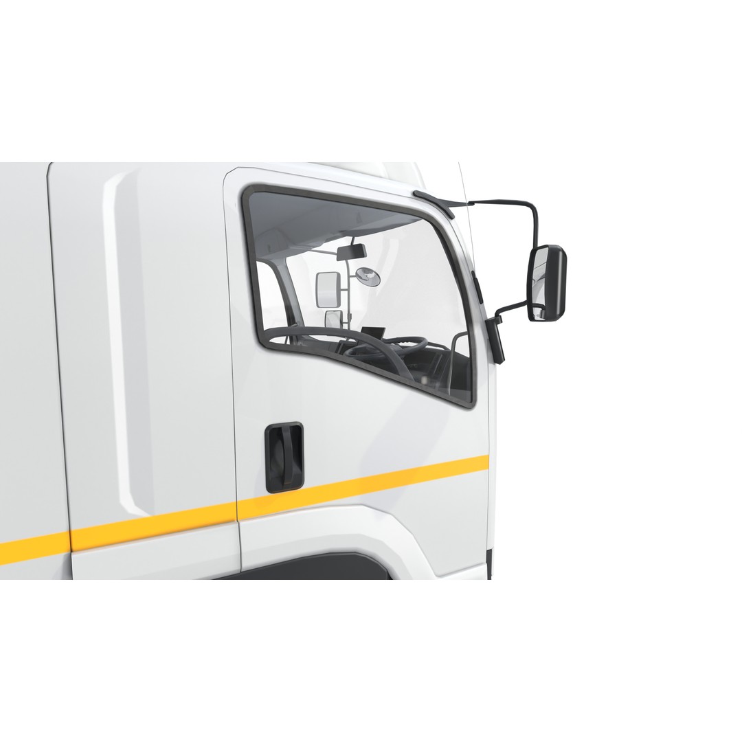 Bulk Cement Trailer Truck 3D Model – Low Poly Game Asset, FBX, PBR - View 24