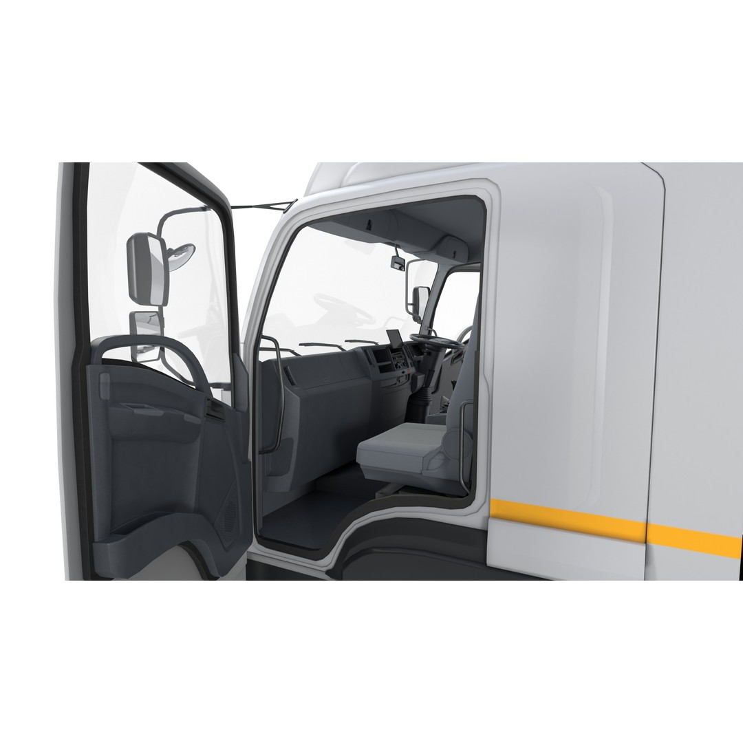 Bulk Cement Trailer Truck 3D Model – Low Poly Game Asset, FBX, PBR - View 25