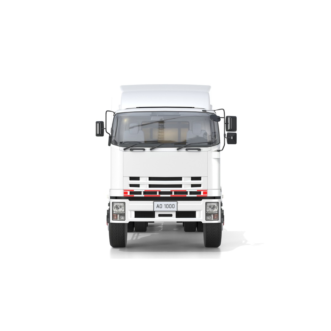 Bulk Cement Trailer Truck 3D Model – Low Poly Game Asset, FBX, PBR - View 3