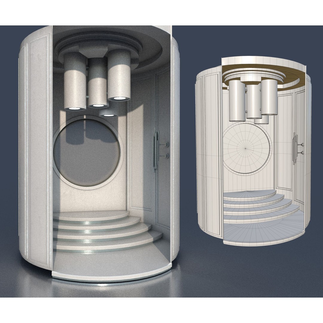CloudCity Upper Corridors 3D Model – Low Poly Sci-Fi Assets, FBX - View 28