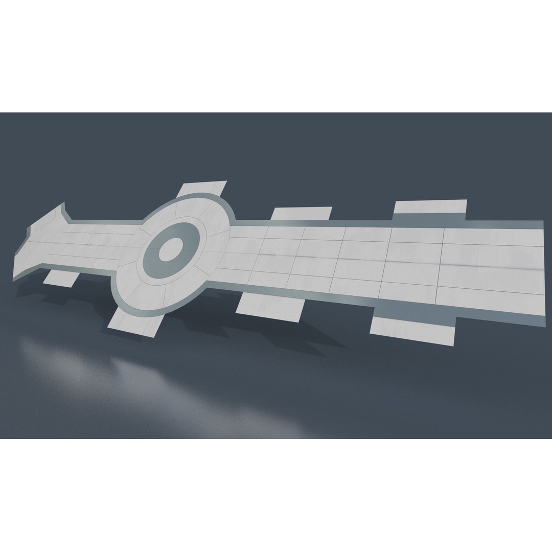 CloudCity Upper Corridors 3D Model – Low Poly Sci-Fi Assets, FBX - View 49