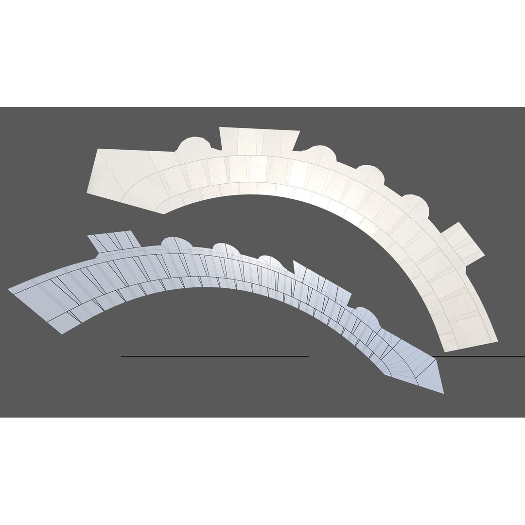 CloudCity Upper Corridors 3D Model – Low Poly Sci-Fi Assets, FBX - View 51