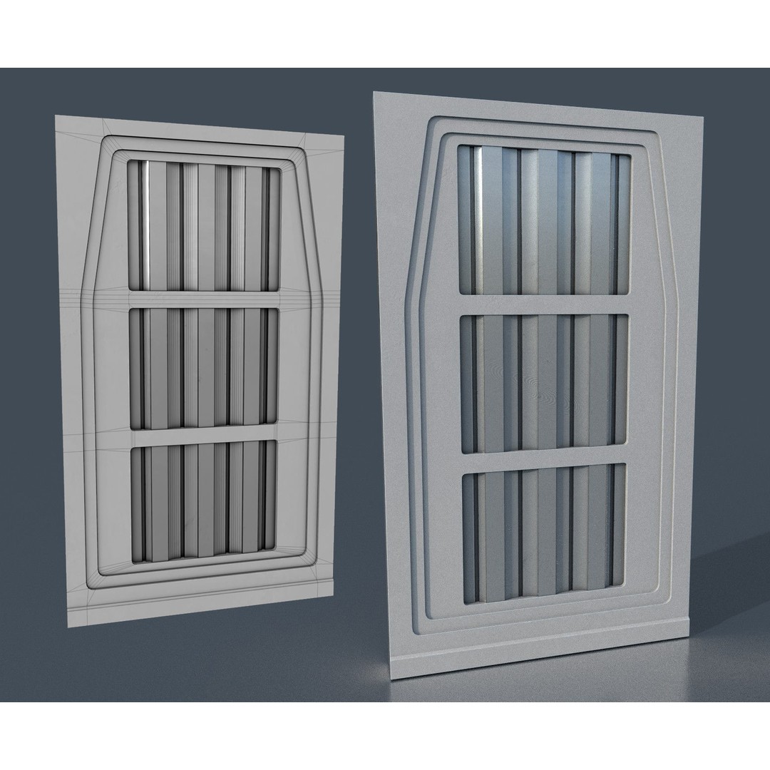 CloudCity Upper Corridors 3D Model – Low Poly Sci-Fi Assets, FBX - View 54
