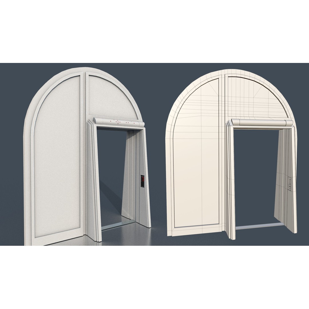 CloudCity Upper Corridors 3D Model – Low Poly Sci-Fi Assets, FBX - View 55