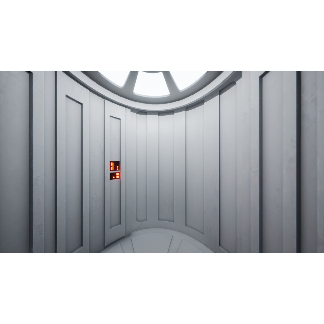 CloudCity Upper Corridors 3D Model – Low Poly Sci-Fi Assets, FBX - View 66