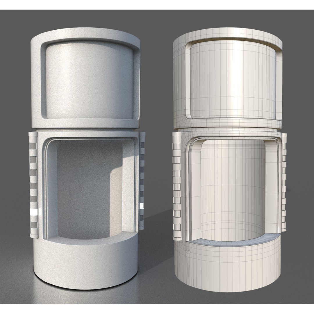 CloudCity Upper Corridors 3D Model – Low Poly Sci-Fi Assets, FBX - View 69