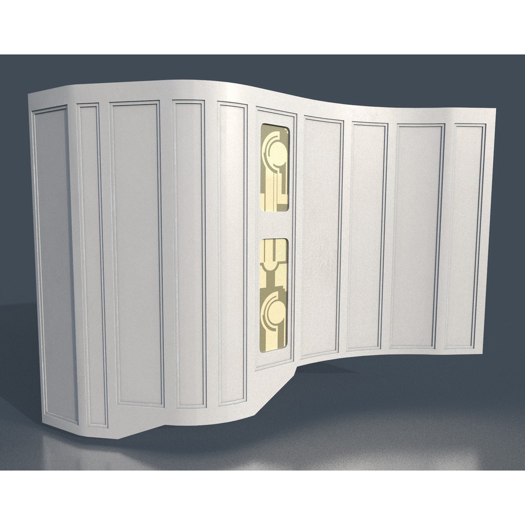 CloudCity Upper Corridors 3D Model – Low Poly Sci-Fi Assets, FBX - View 76