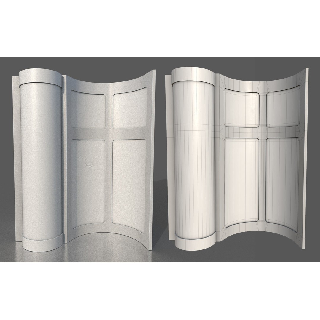 CloudCity Upper Corridors 3D Model – Low Poly Sci-Fi Assets, FBX - View 80