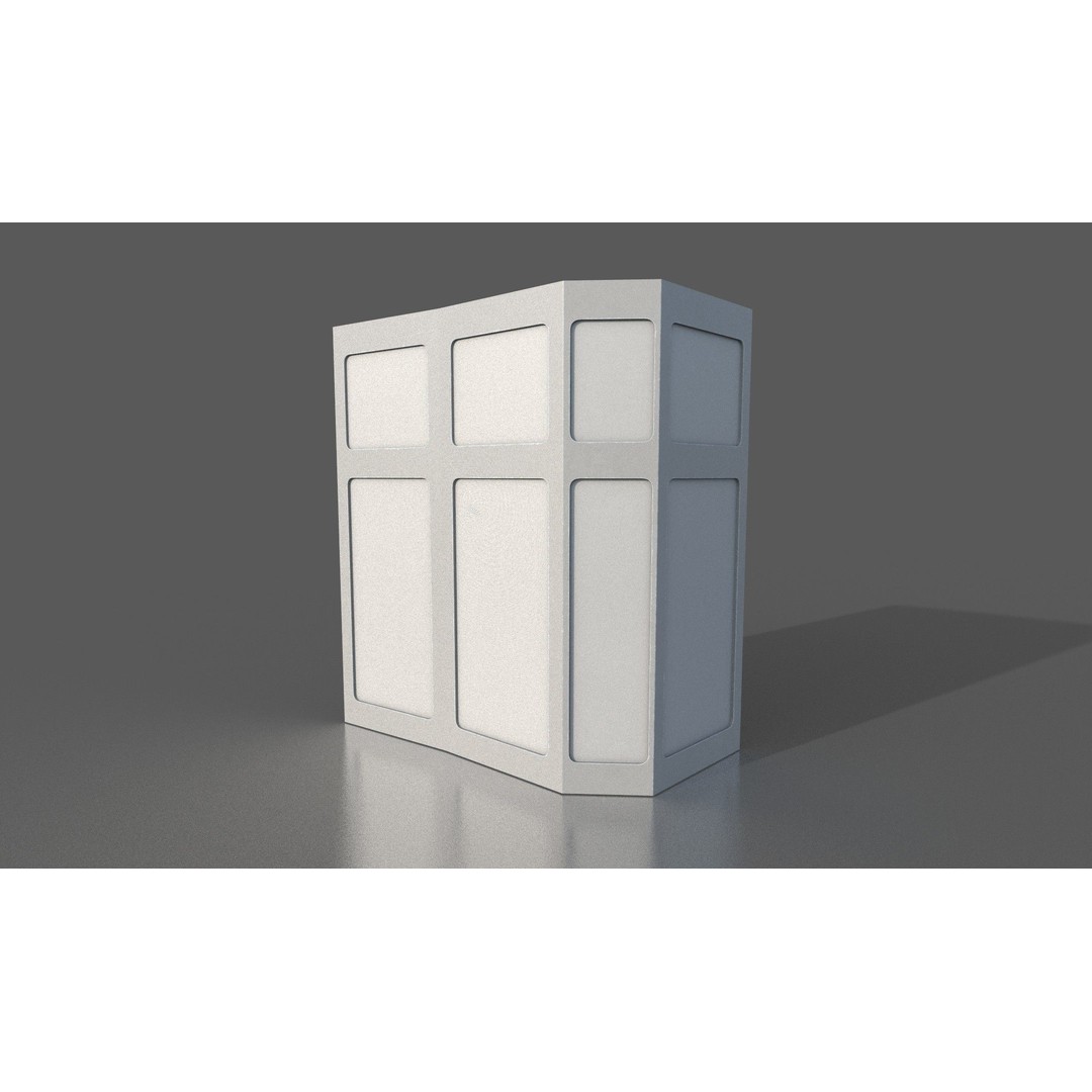 CloudCity Upper Corridors 3D Model – Low Poly Sci-Fi Assets, FBX - View 83