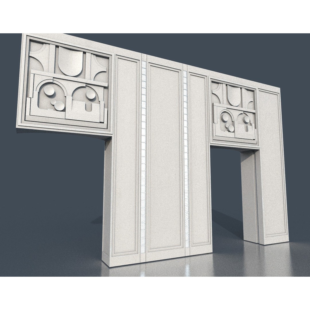 CloudCity Upper Corridors 3D Model – Low Poly Sci-Fi Assets, FBX - View 89
