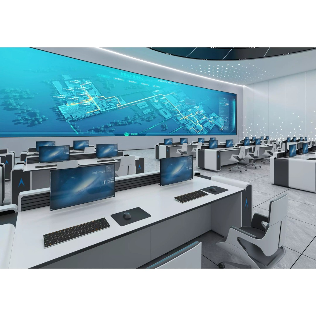 Control Room 3D Model – Low Poly Architectural Asset, FBX & OBJ - View 10