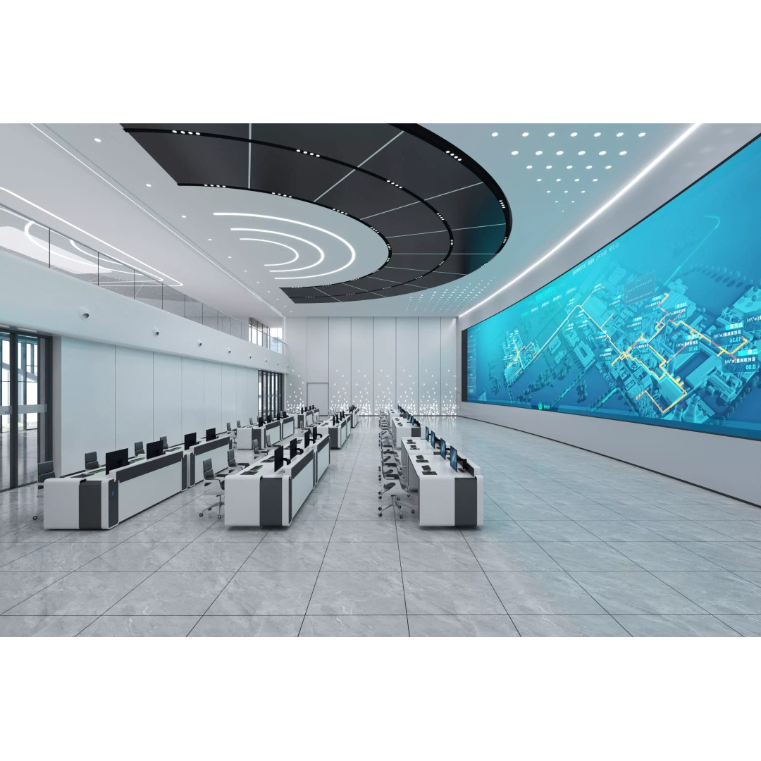 Control Room 3D Model – Low Poly Architectural Asset, FBX & OBJ - View 2