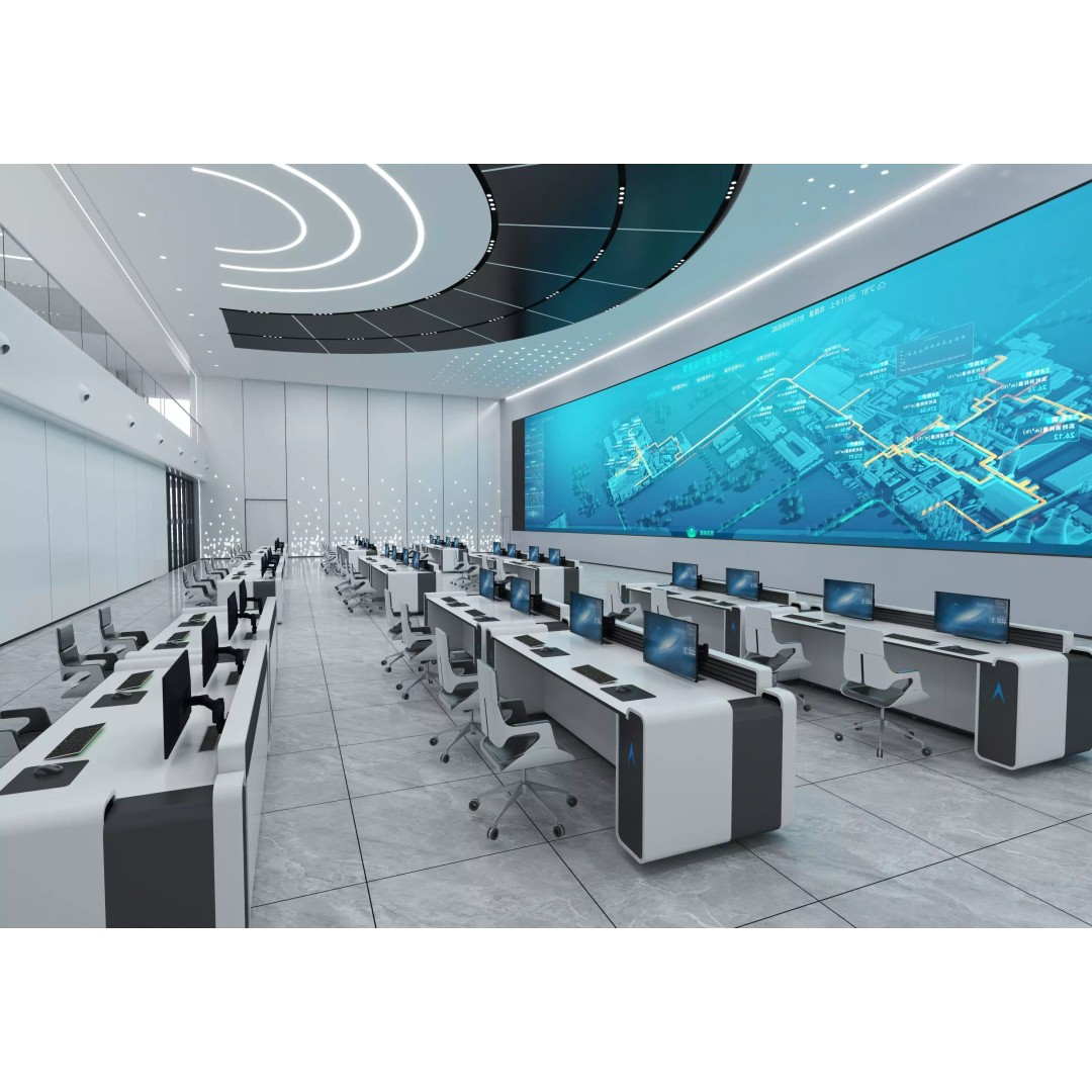 Control Room 3D Model – Low Poly Architectural Asset, FBX & OBJ - View 3