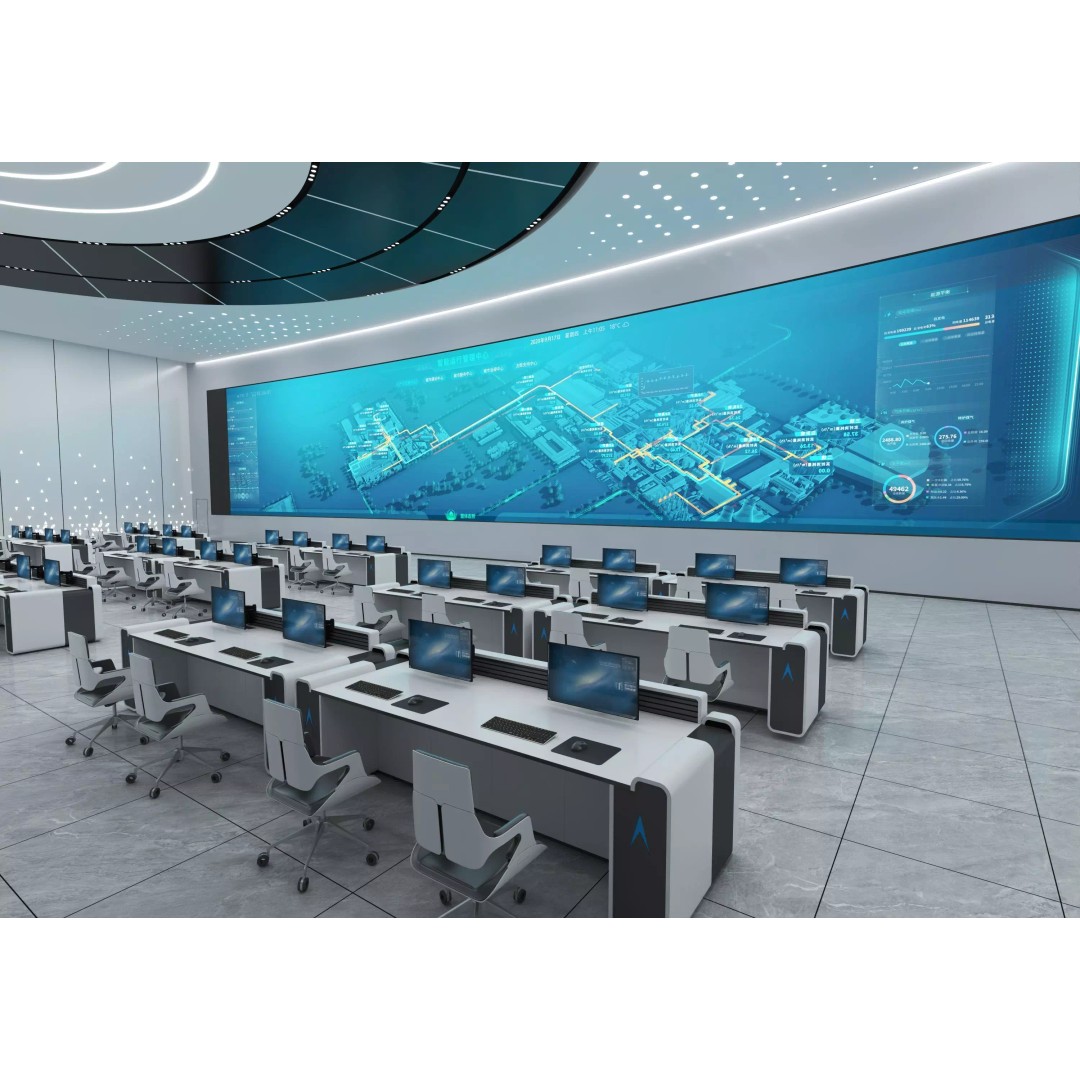 Control Room 3D Model – Low Poly Architectural Asset, FBX & OBJ - View 4