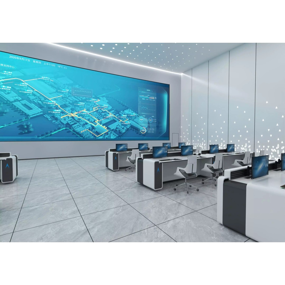 Control Room 3D Model – Low Poly Architectural Asset, FBX & OBJ - View 5