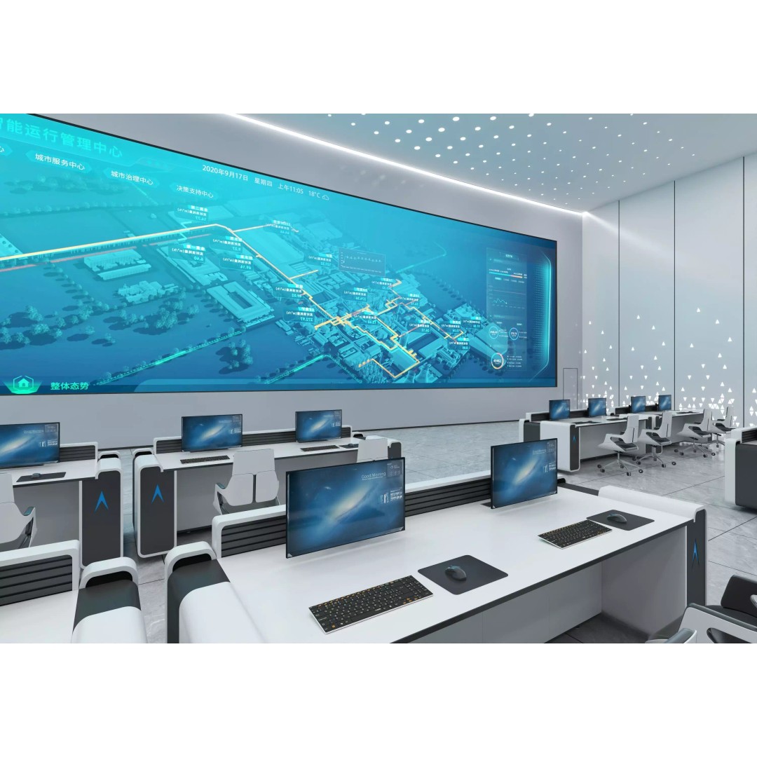 Control Room 3D Model – Low Poly Architectural Asset, FBX & OBJ - View 6