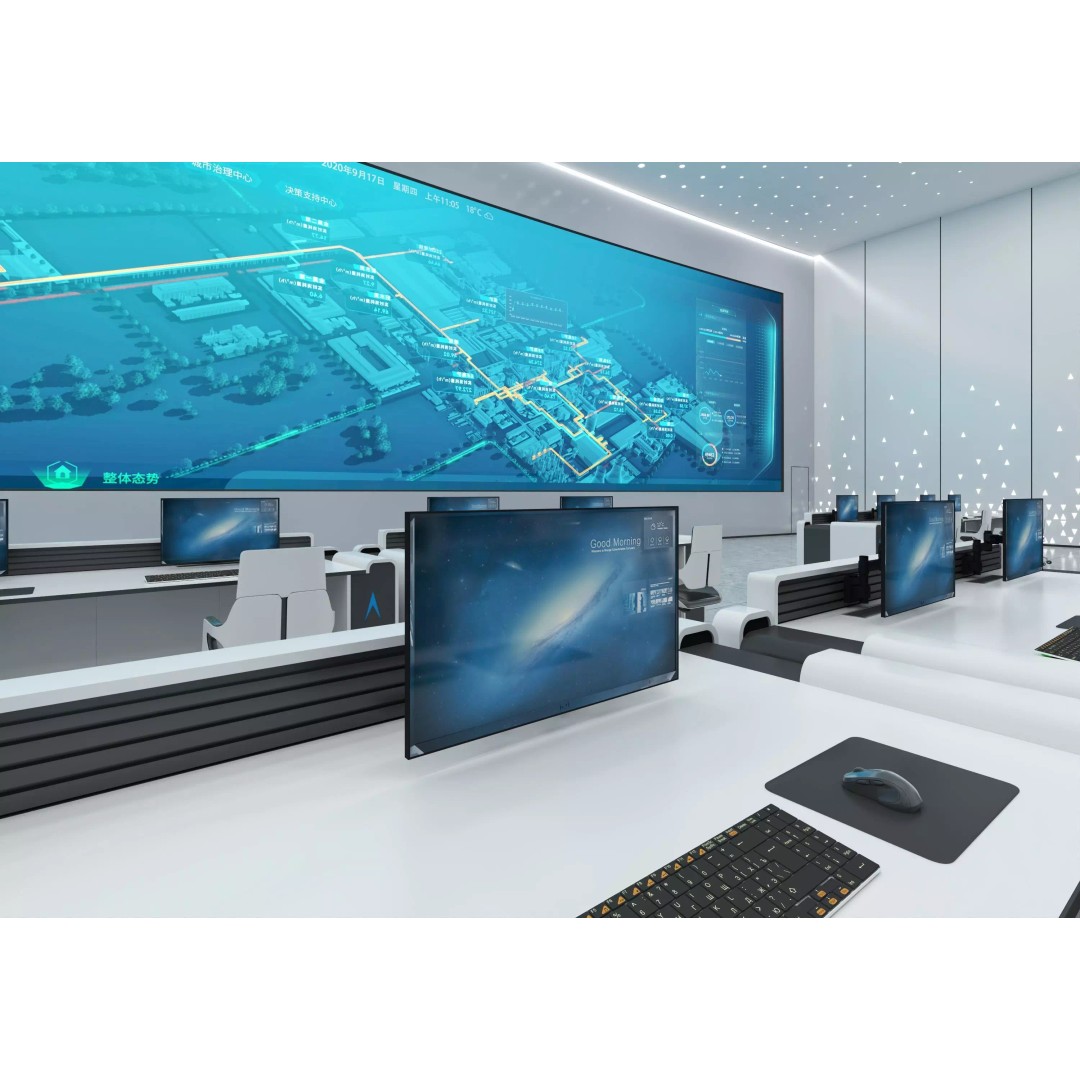 Control Room 3D Model – Low Poly Architectural Asset, FBX & OBJ - View 9