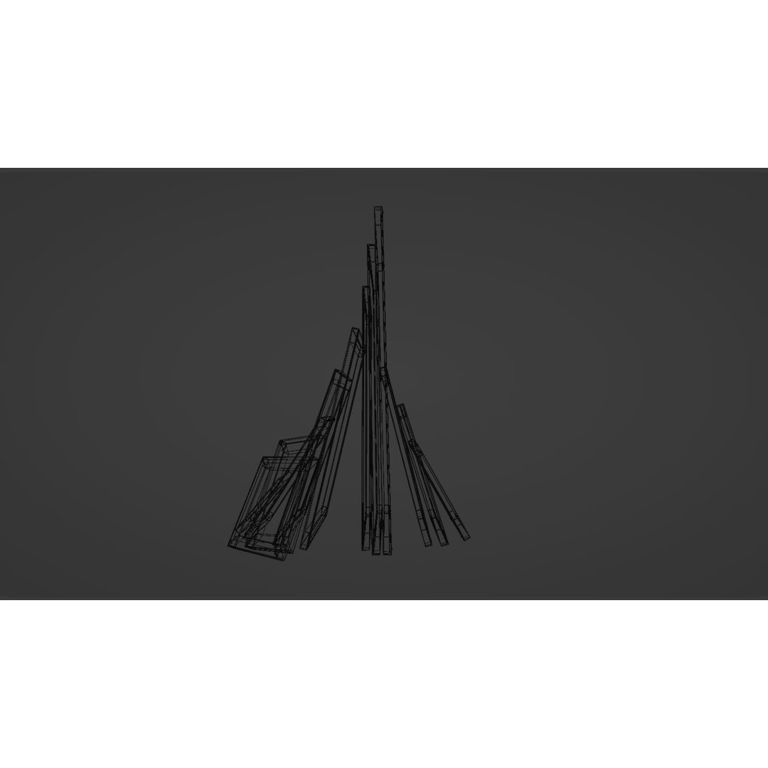 Painting Canvases 3D Model – Low Poly Collection for Art Display, FBX - View 30