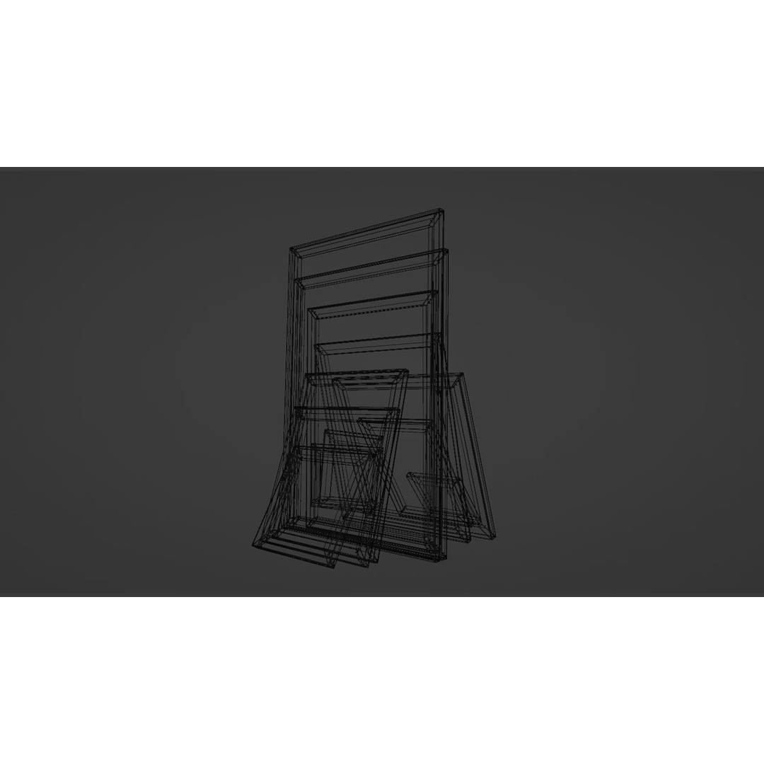 Painting Canvases 3D Model – Low Poly Collection for Art Display, FBX - View 31