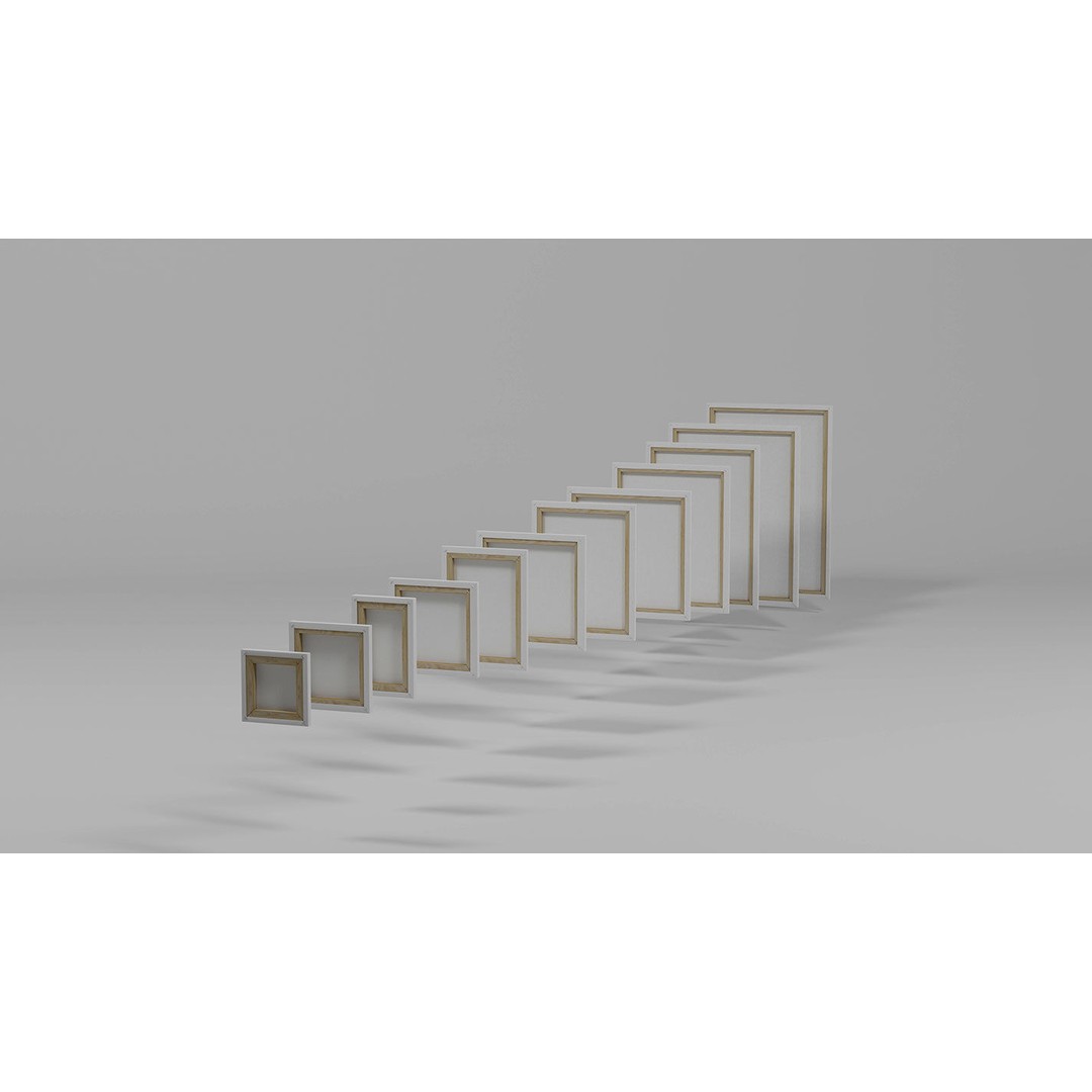 Painting Canvases 3D Model – Low Poly Collection for Art Display, FBX - View 32