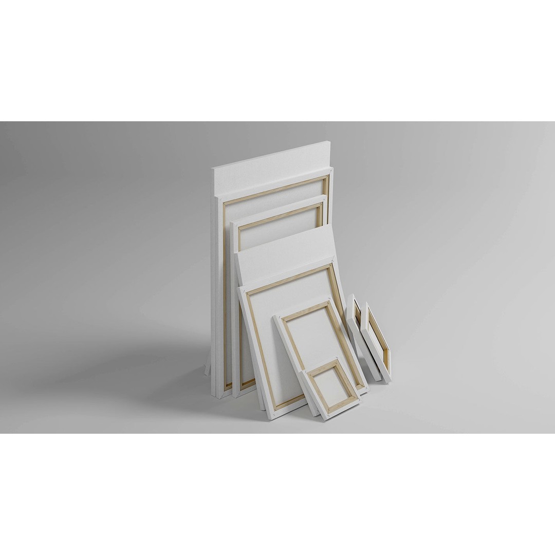 Painting Canvases 3D Model – Low Poly Collection for Art Display, FBX - View 4