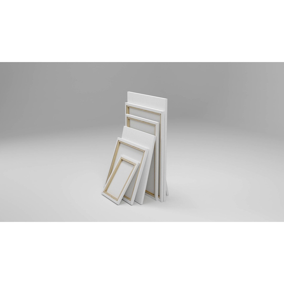 Painting Canvases 3D Model – Low Poly Collection for Art Display, FBX - View 40
