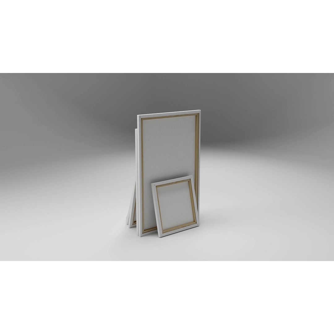 Painting Canvases 3D Model – Low Poly Collection for Art Display, FBX - View 41