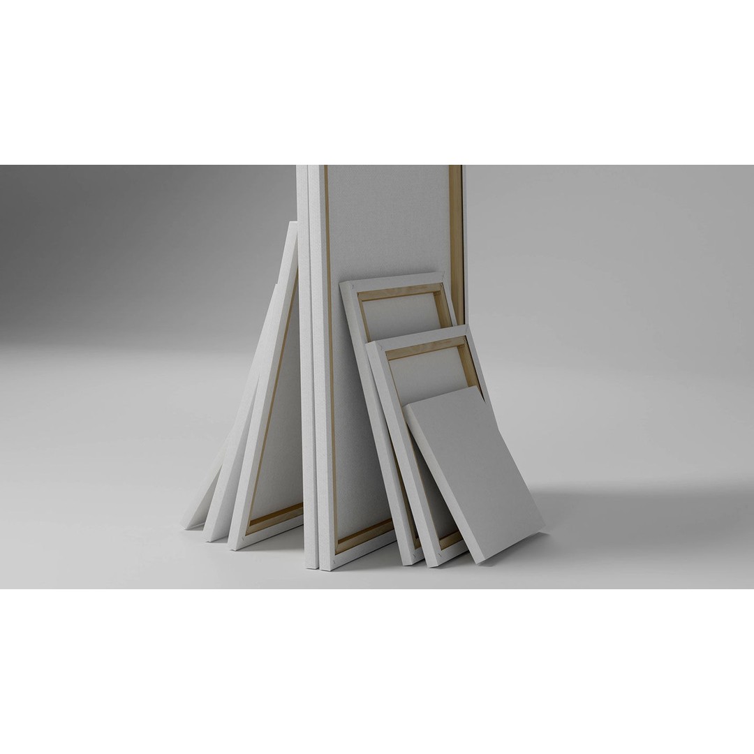 Painting Canvases 3D Model – Low Poly Collection for Art Display, FBX - View 47